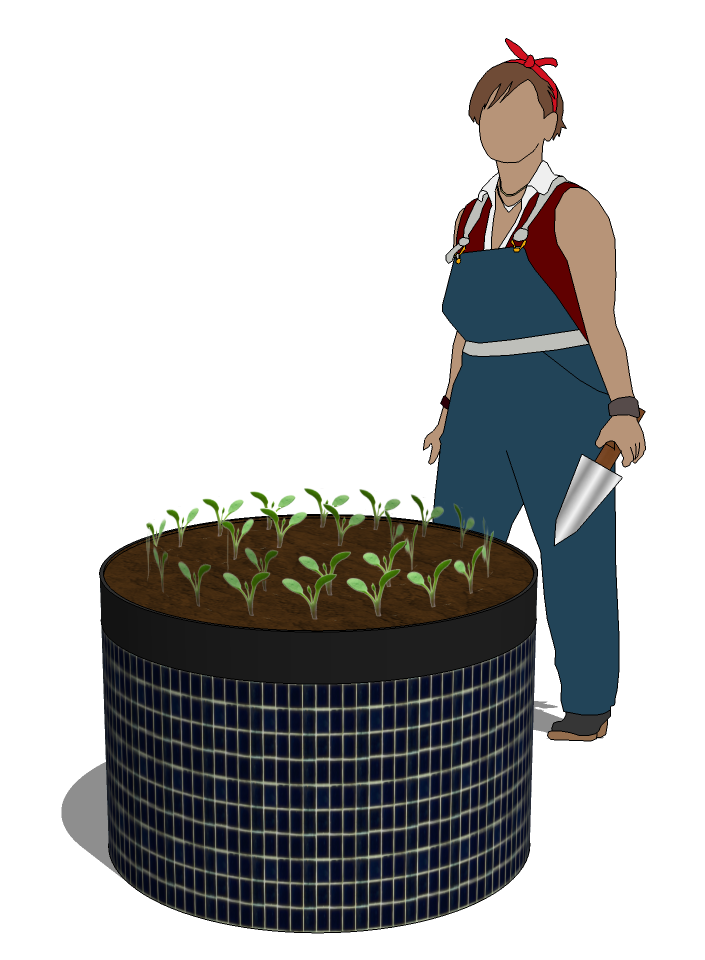 Round Garden Beds - 2 ft high